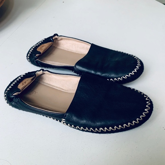 Sperry Shoes - Loafer Moccasin Sperry Shoes Black Leather 10M
